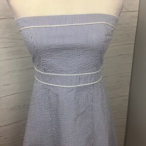 Seersucker fully lined dress.